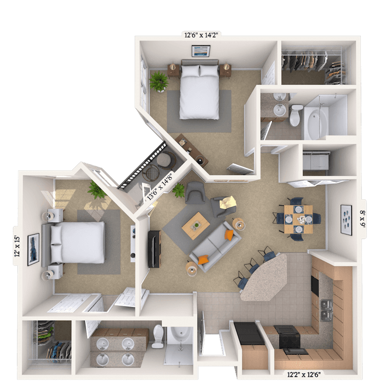 Floorplan image of unit I 1337