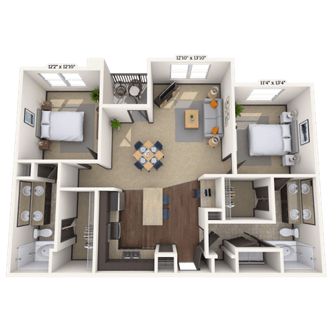 Floorplan image of unit III 011441