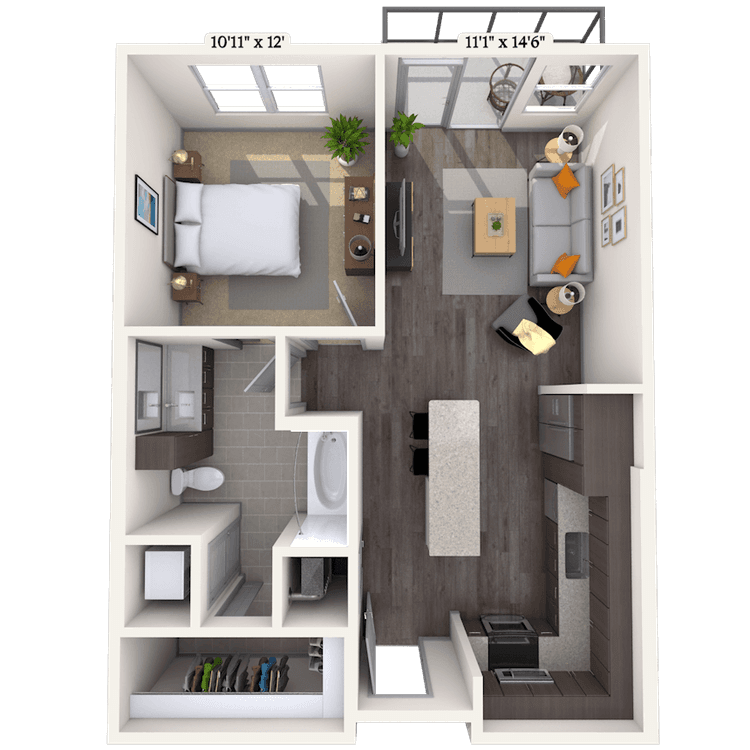 Floorplan image of unit II 137