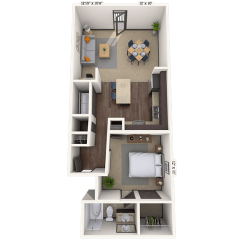 Floorplan image of unit III 012261