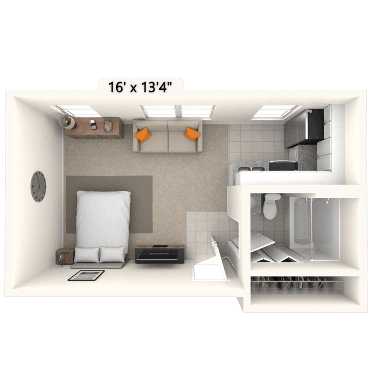 Floorplan image of unit II 111