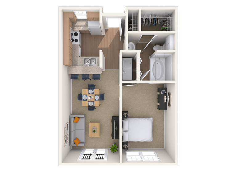 Floorplan image of unit I 324