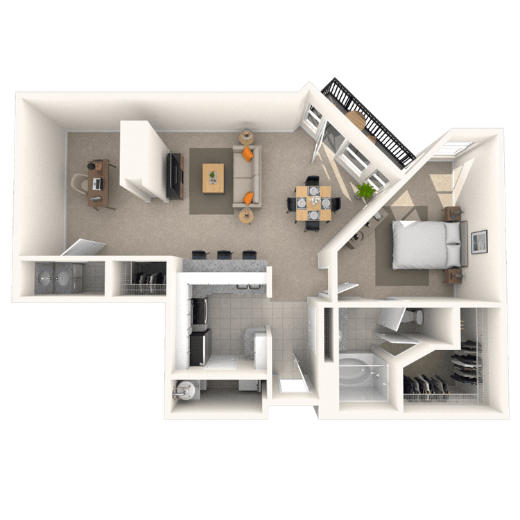 Floorplan image of unit III 124