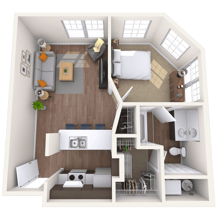 Floorplan image of unit III 121
