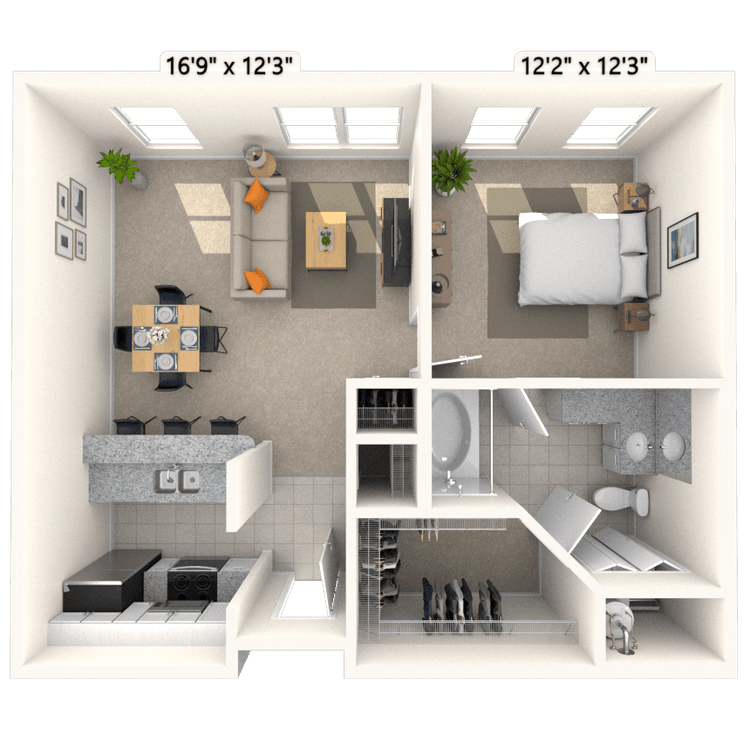 Floorplan image of unit III 131