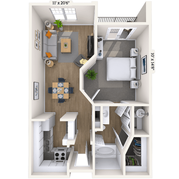 Floorplan image of unit II 333
