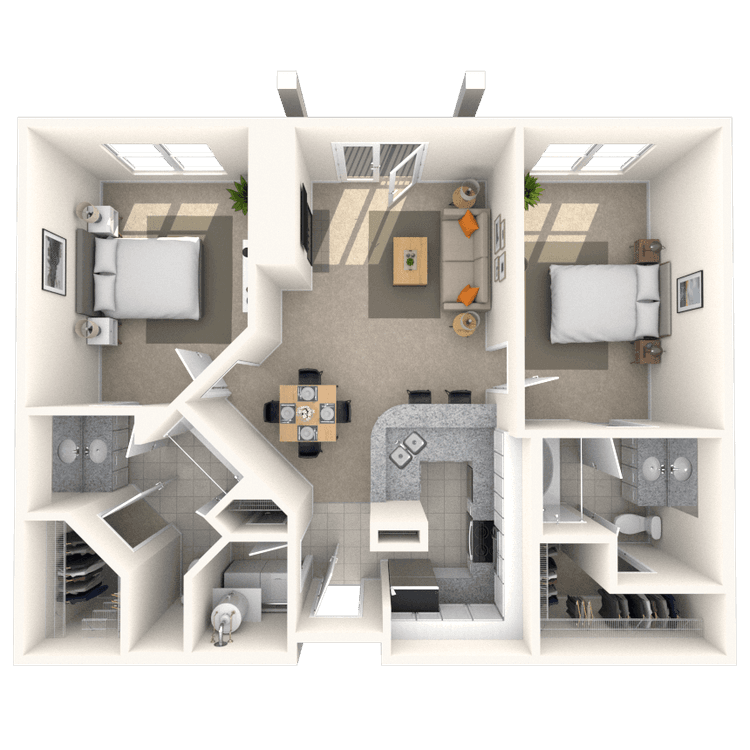 Floorplan image of unit III 332