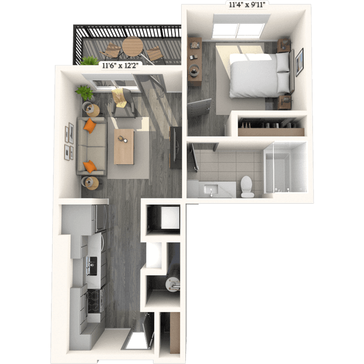 Floorplan image of unit 1021