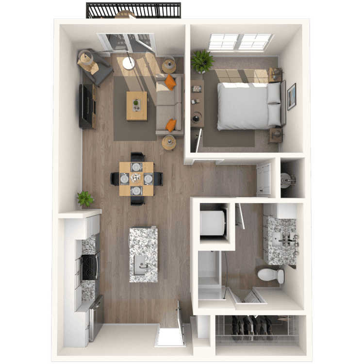 Floorplan image of unit 2309