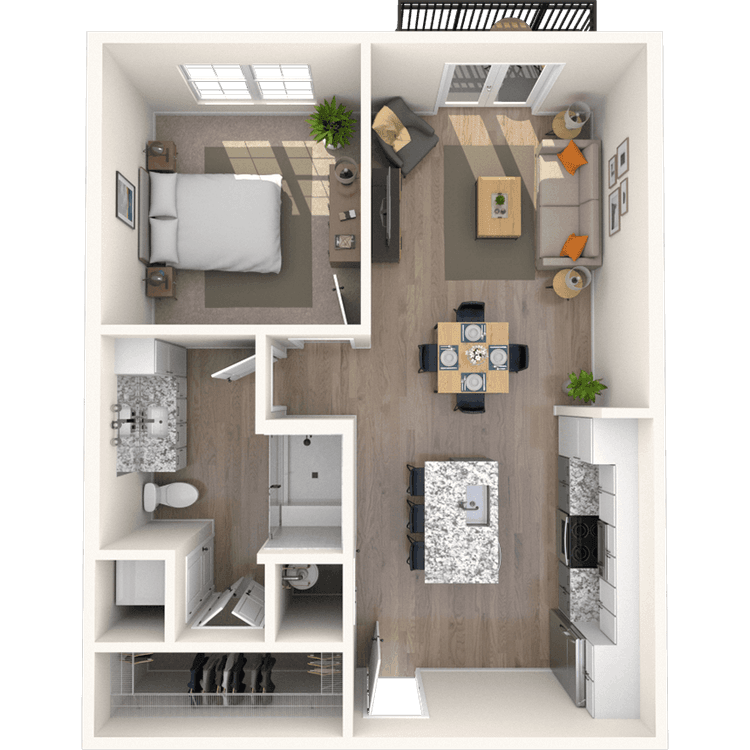 Floorplan image of unit 4108