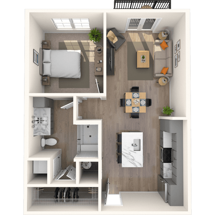 Floorplan image of unit 4120