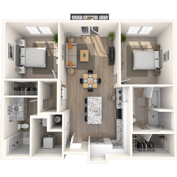 Floorplan image of unit 4328