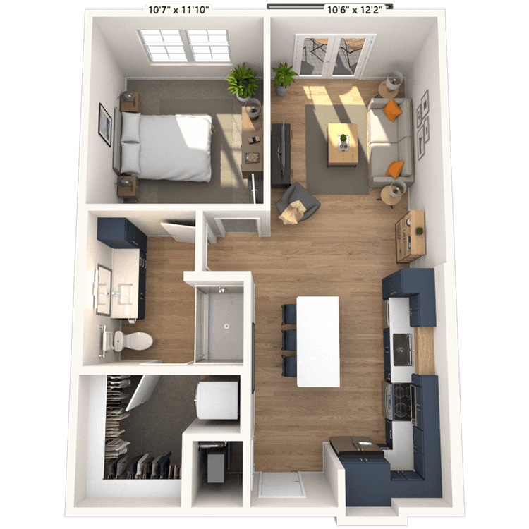 Floorplan image of unit 1109