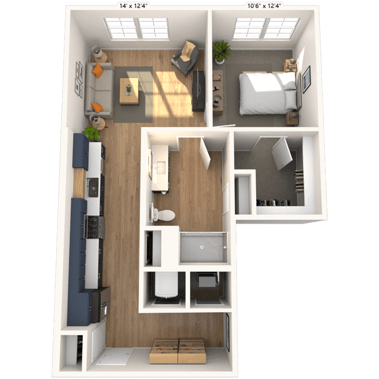 Floorplan image of unit 5123