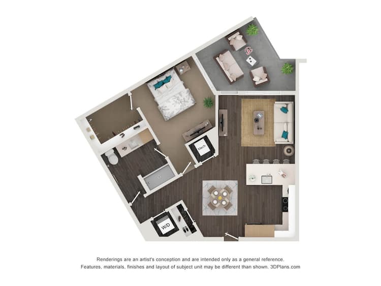 Floorplan image of unit 404