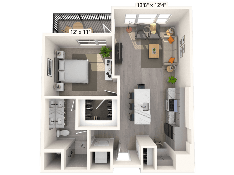 Floorplan image of unit C-213