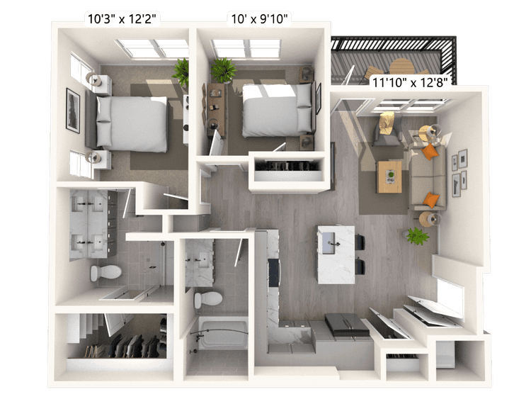 Floorplan image of unit A-520