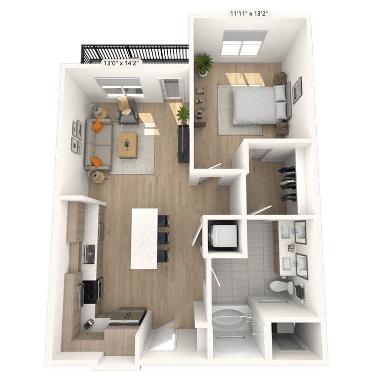 Floorplan image of unit 3303