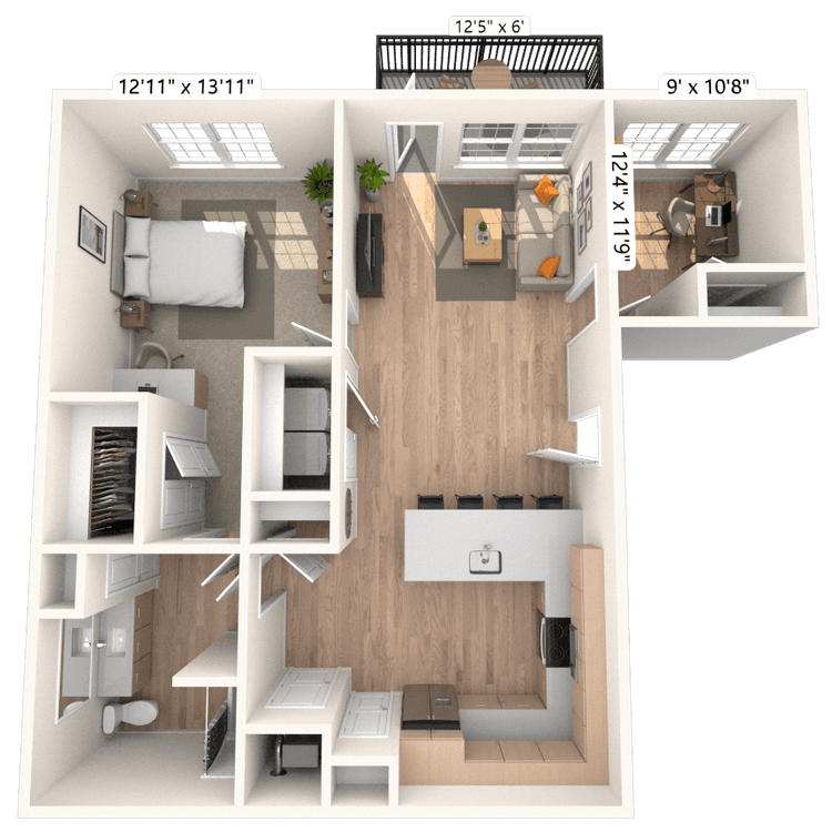 Floorplan image of unit 5309
