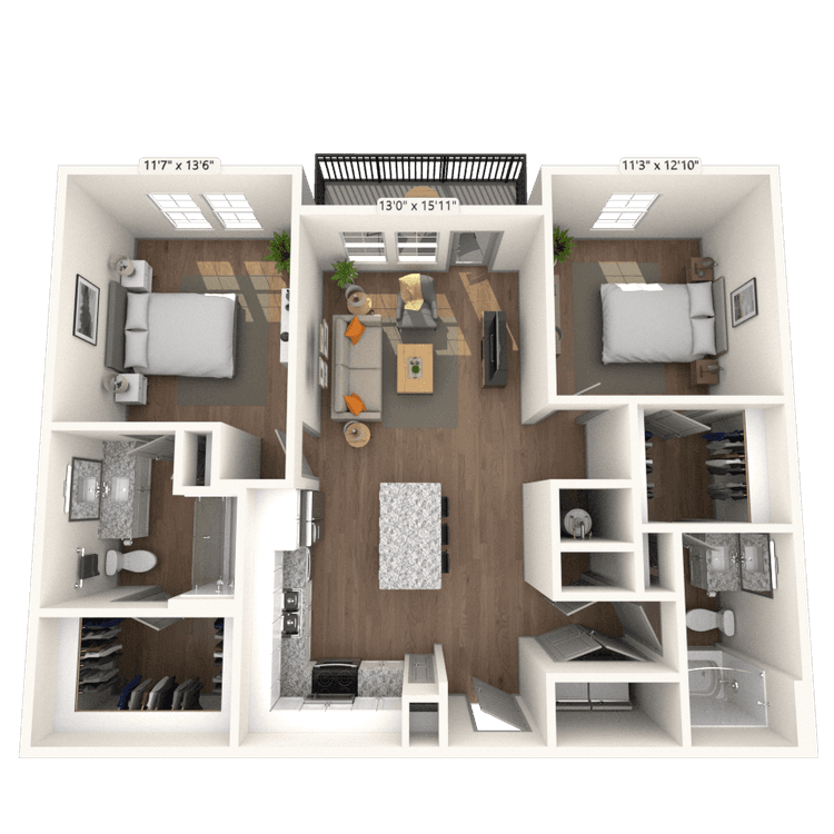 Floorplan image of unit 5-103