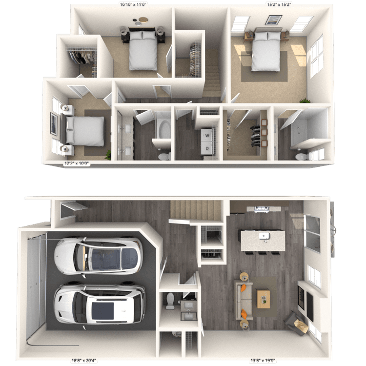 Floorplan image of unit 4304