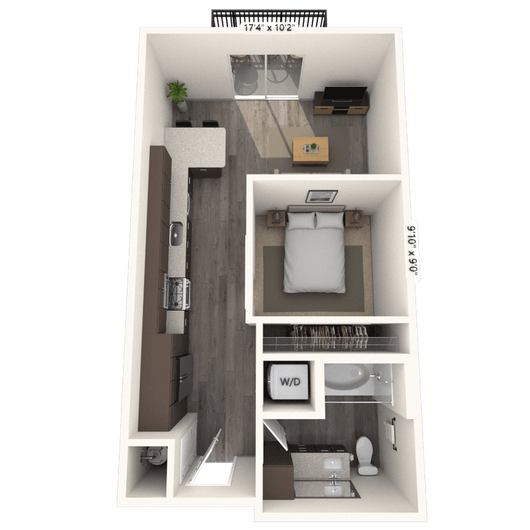 Floorplan image of unit 5113