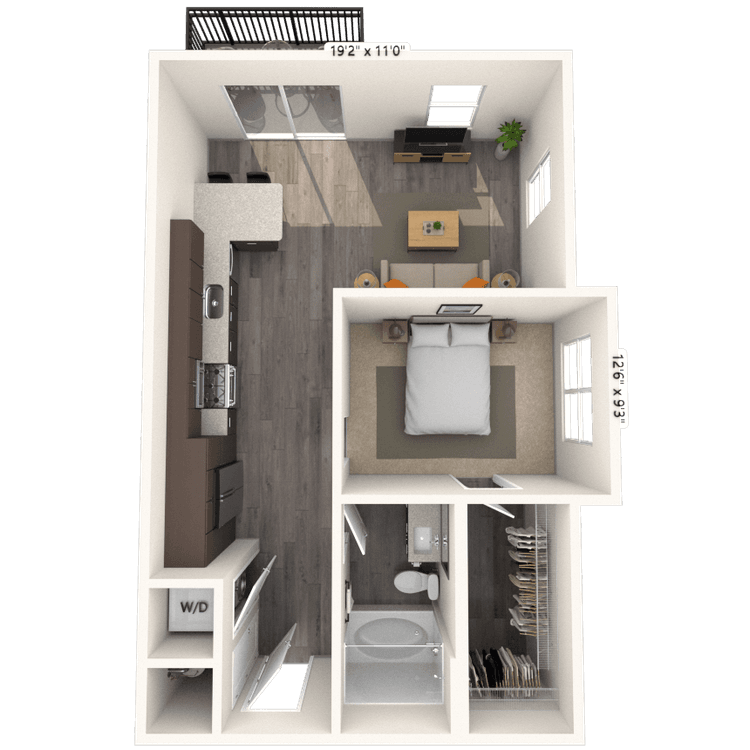 Floorplan image of unit 6315