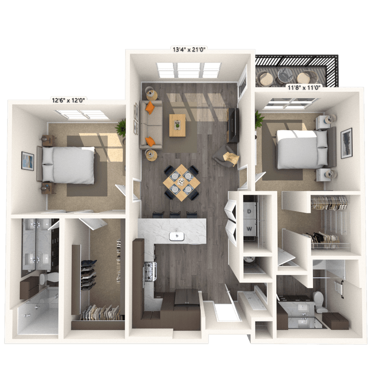 Floorplan image of unit 8207