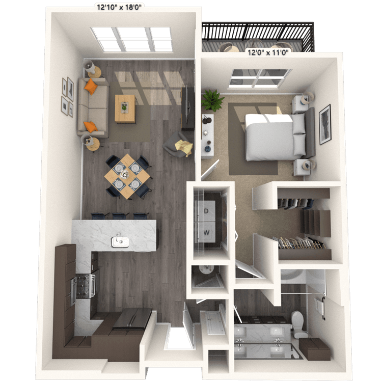 Floorplan image of unit 9204
