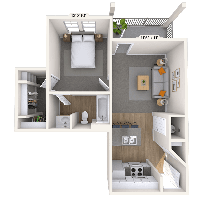 Floorplan image of unit 824