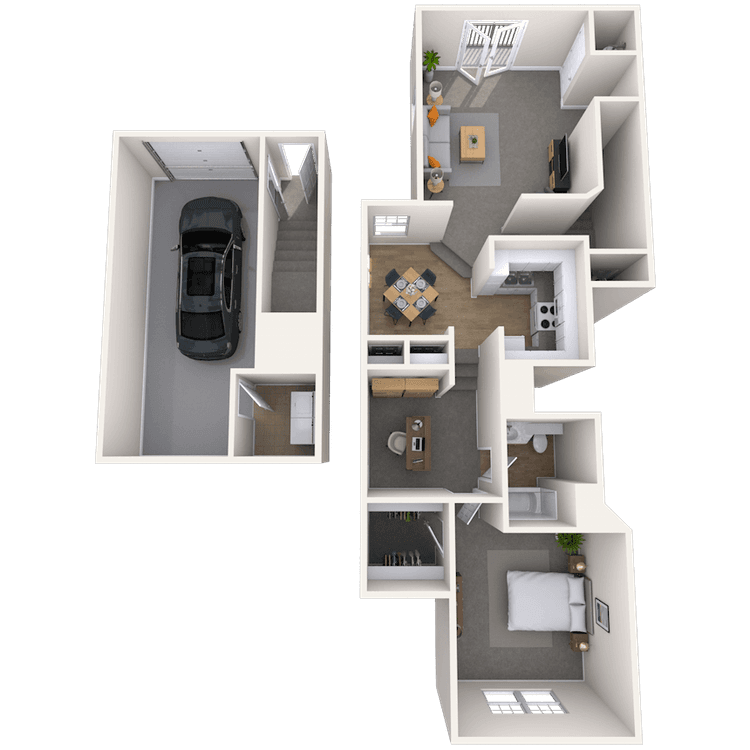 Floorplan image of unit 316