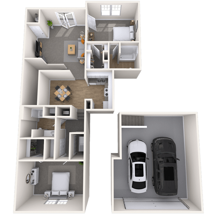 Floorplan image of unit 606