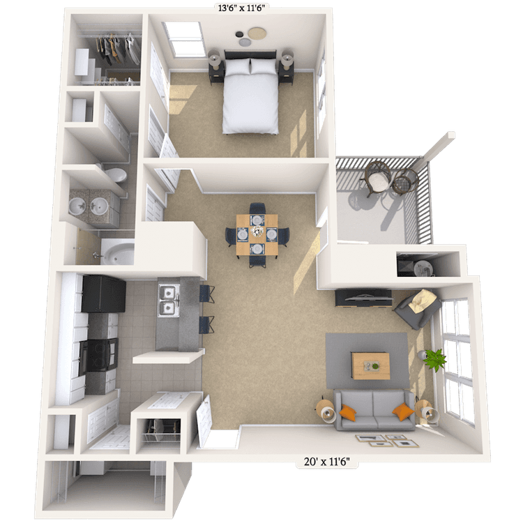 Floorplan image of unit 5816I
