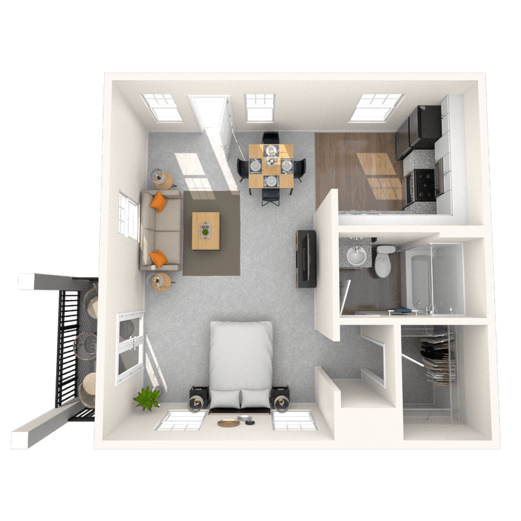 Floorplan image of unit 1401