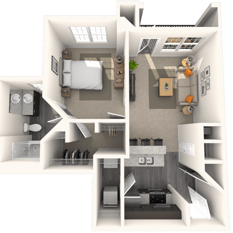Floorplan image of unit 4902CLT