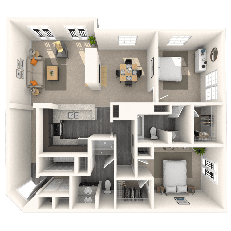 Floorplan image of unit 4852CV2