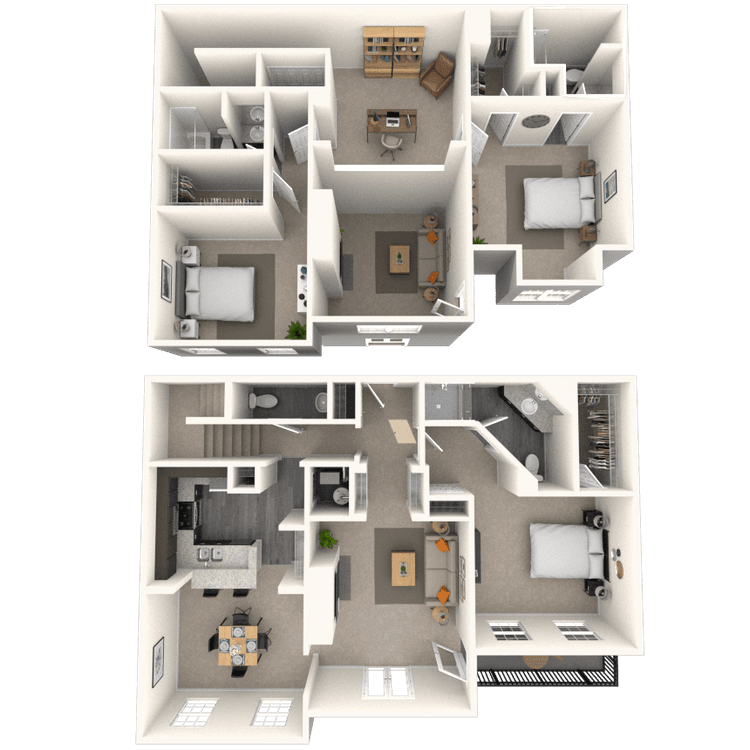 Floorplan image of unit 6810PP3