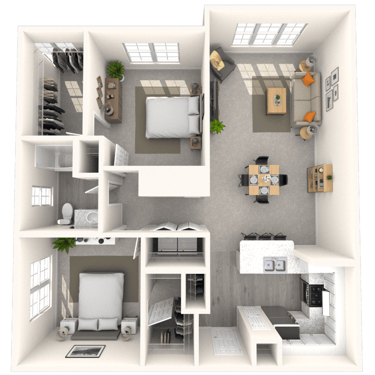 Floorplan image of unit 1367