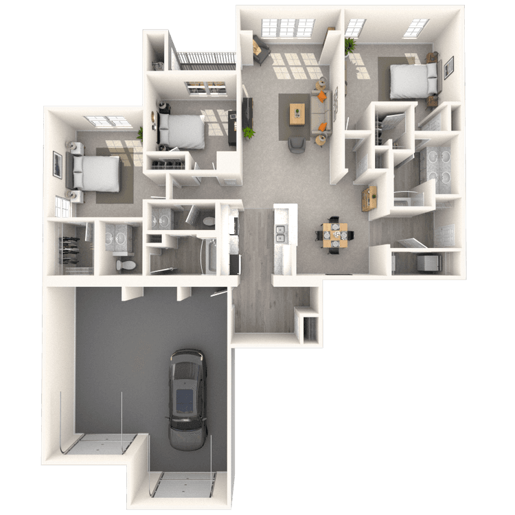 Floorplan image of unit 312