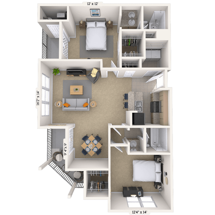 Floorplan image of unit 5302