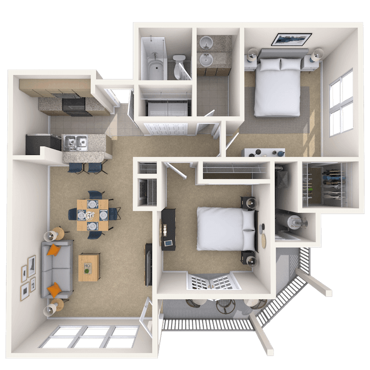 Floorplan image of unit 9313