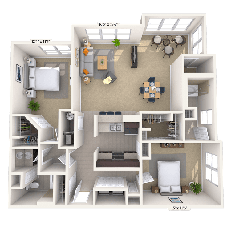 Floorplan image of unit 102