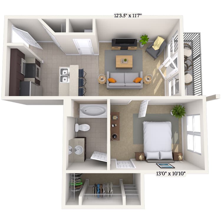 Floorplan image of unit 241