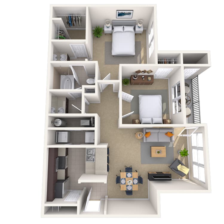 Floorplan image of unit 426