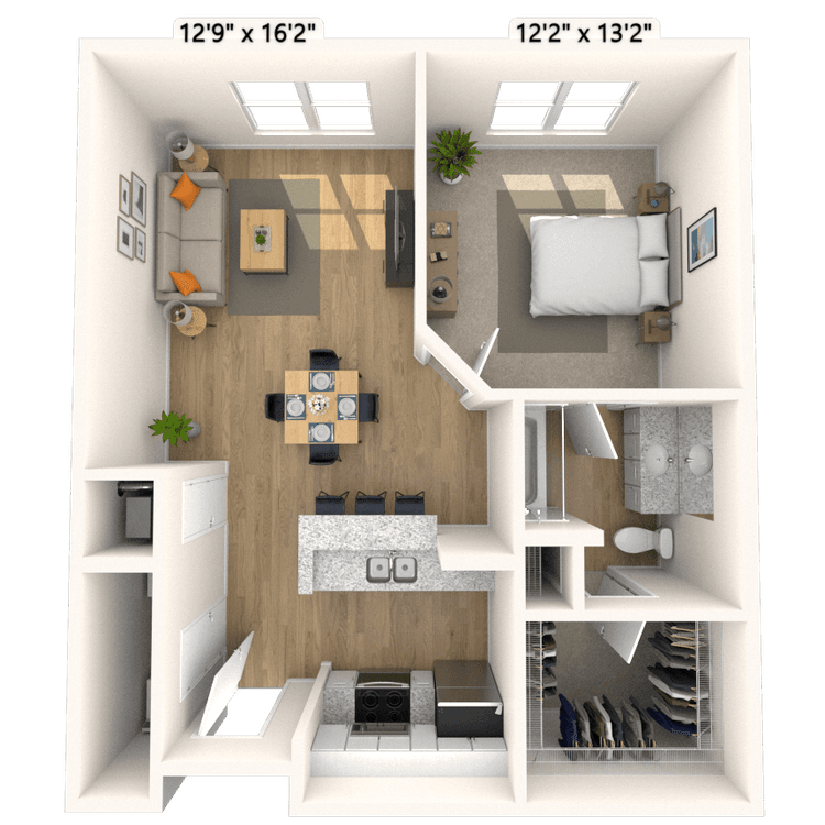 Floorplan image of unit 1149P2