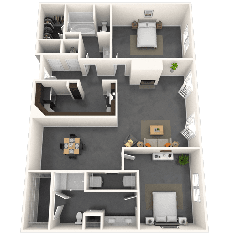 Floorplan image of unit 1310