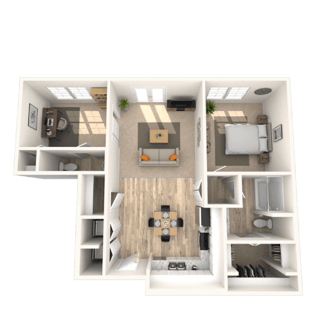 Floorplan image of unit 2201