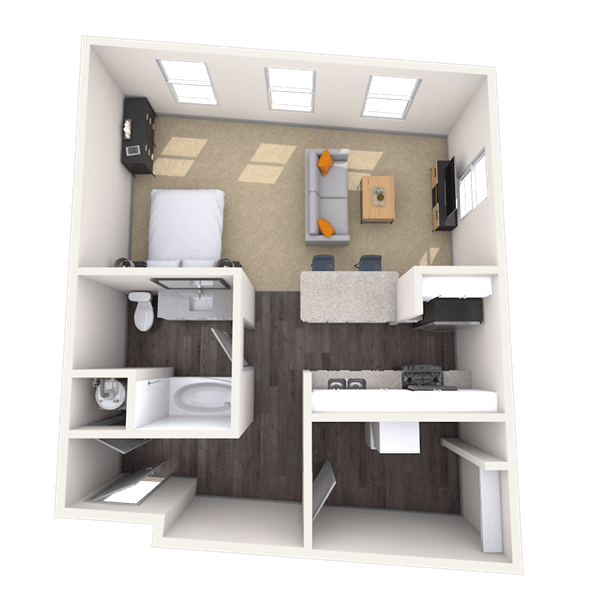 Floorplan image of unit 1104