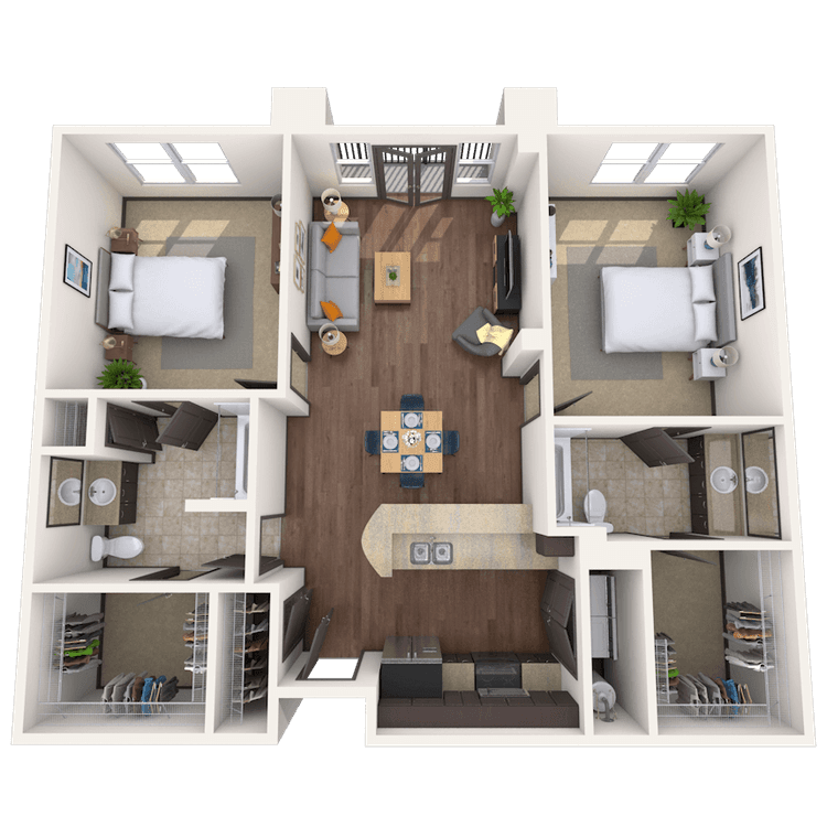Floorplan image of unit 1512