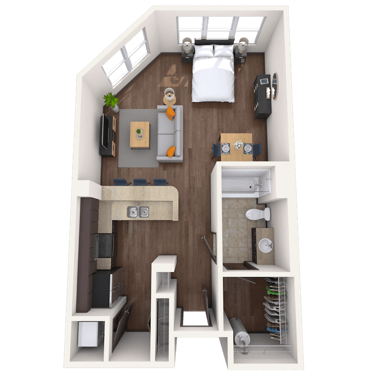 Floorplan image of unit 2138